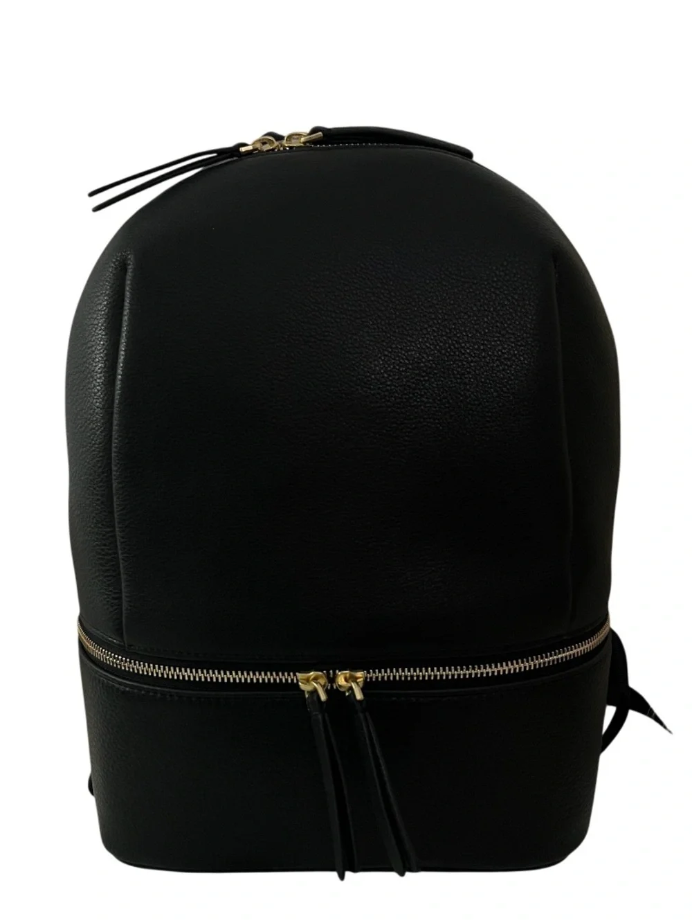 NWT Vera Bradley Modern Structured Genuine Cowhide Leather Backpack Black